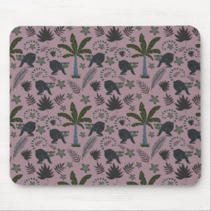 Nahtloses Muster tropischer Tiere Mousepad