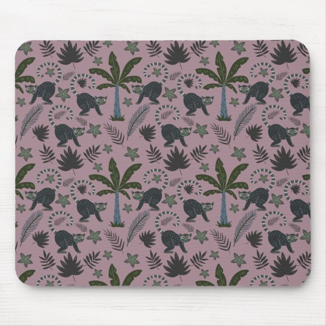 Nahtloses Muster tropischer Tiere Mousepad (Vorne)