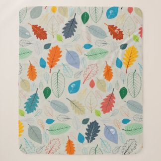 Nahtloses Muster - Vintage Herbstleaves Illustrat Sherpadecke