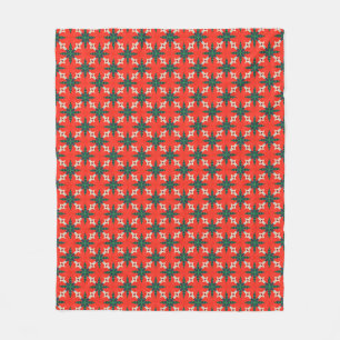 Nahtloses Muster: Weihnachtshintergrundabstract,ku Fleecedecke
