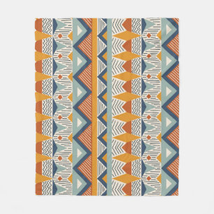 Nahtloses Musterdesign im Navajo-Stil Fleecedecke