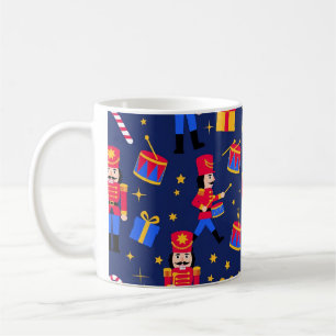 Nahtloses Nussknacker-Weihnachtsmuster Kaffeetasse