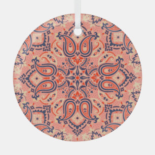Nahtloses Paisley: Vintage-Musterdesign. Ornament Aus Glas