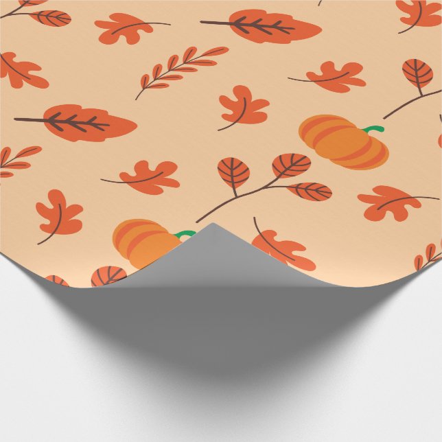 Nahtloses Papier für gemütliche Herbsttage Geschenkpapier (Ecke)