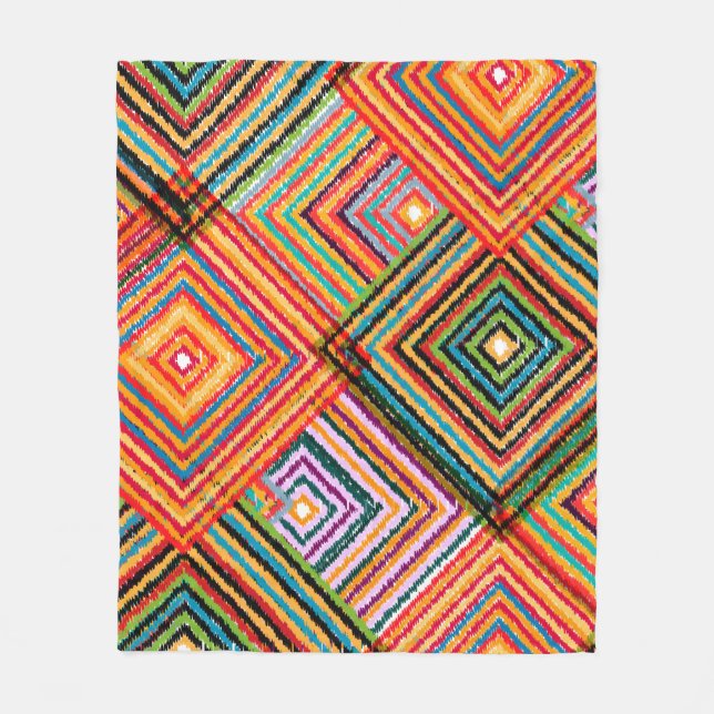 Nahtloses Patchwork-Design. Creative Backgr Fleecedecke (Vorderseite)