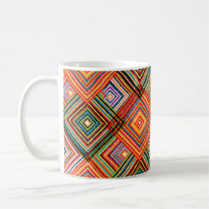 Nahtloses Patchwork-Design. Creative Backgr Kaffeetasse