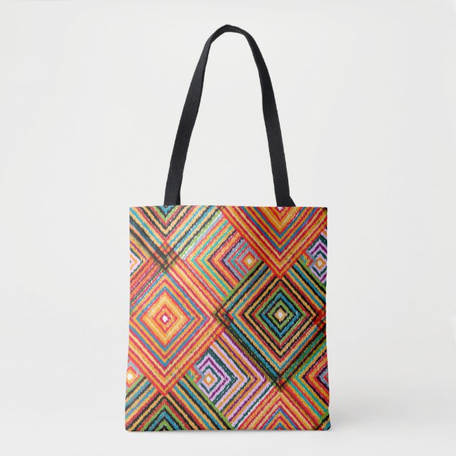 Nahtloses Patchwork-Design. Creative Backgr Tasche (Vorderseite)