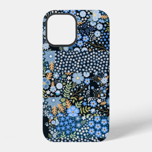 Nahtloses Patchworkmuster aus verschiedenen Stoffe iPhone 12 Hülle