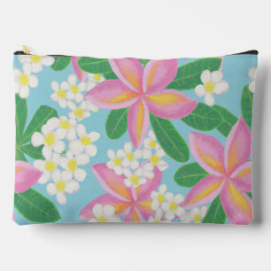 Nahtloses Plumeria-Muster-Kunstwerk Zubehörtasche