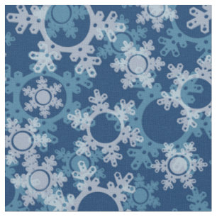 Nahtloses Retro-Design Weihnachtsschneeflocken Stoff