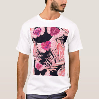 Nahtloses, sanftes Watercolor-Muster T-Shirt
