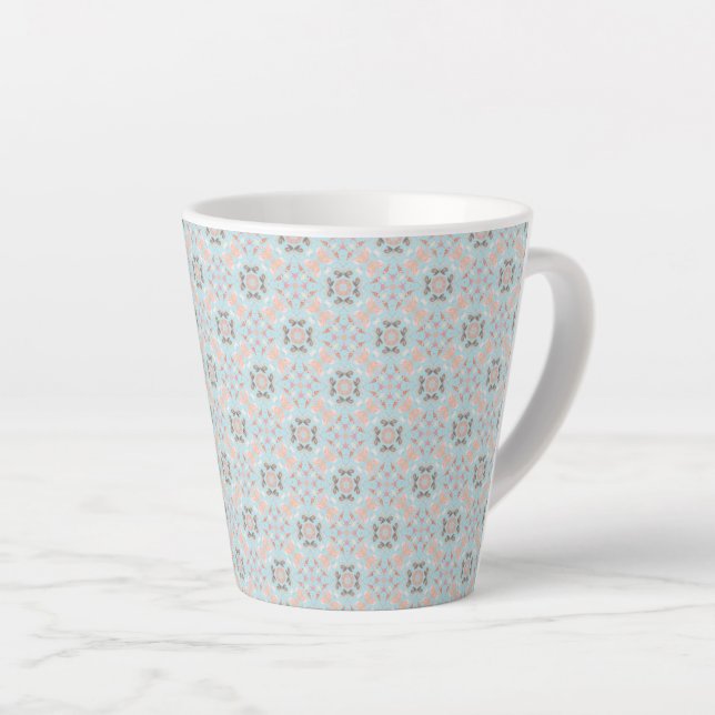 Nahtloses Seashell-Muster Milchtasse (Rechte Ecke)