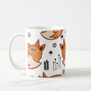 Nahtloses skandinavisches Muster. Kinderhintergrun Kaffeetasse