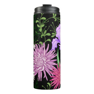 Nahtloses Sommermuster. Wilde Blume Kamille, h Thermosbecher