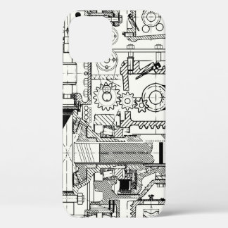 Nahtloses technisches Muster mit Schneckengetriebe Case-Mate iPhone Hülle
