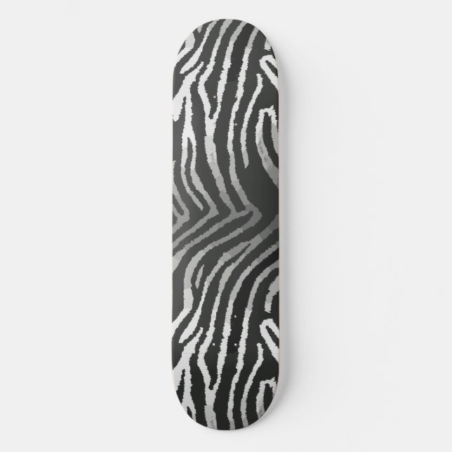 Nahtloses Tigerstreifenmuster Skateboard (Vorderseite)