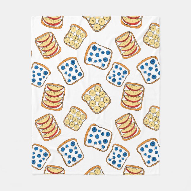 Nahtloses Toastmuster Fleecedecke (Vorderseite)