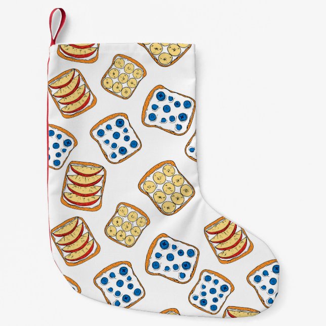 Nahtloses Toastmuster Kleiner Weihnachtsstrumpf (Vorderseite)