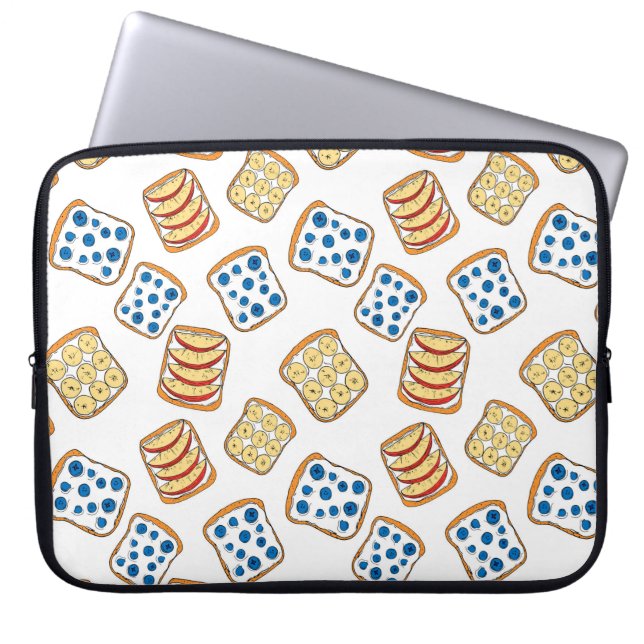 Nahtloses Toastmuster Laptopschutzhülle (Vorderseite)