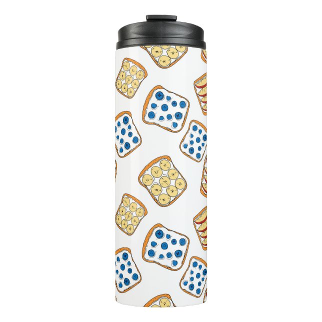 Nahtloses Toastmuster Thermosbecher (Vorderseite)