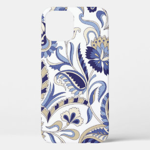 Nahtloses traditionelles indisches blaues Paisleym Case-Mate iPhone Hülle