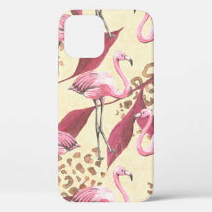 Nahtloses tropisches Muster mit rosa Flamingo, Blä Case-Mate iPhone Hülle