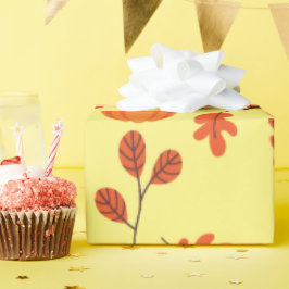 Nahtloses Umschlagpapier: Gemütliches Fall Pumpkin Geschenkpapier