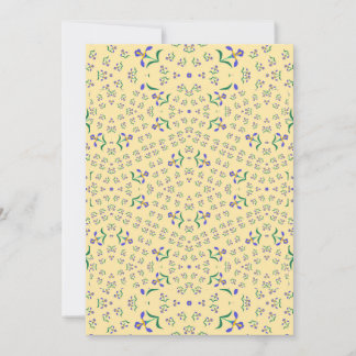 nahtloses Vektormuster Blumen Design Einladung