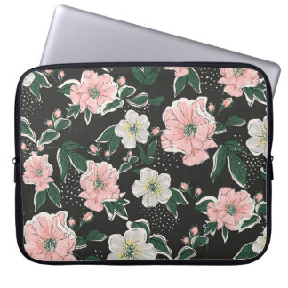 Nahtloses Vintages Vintages Druckbild Laptopschutzhülle