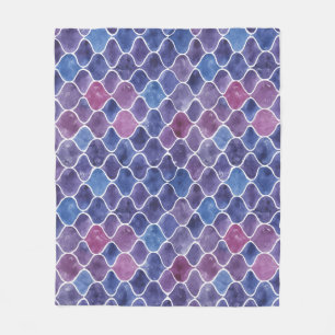 Nahtloses Violett-Muster Fleecedecke