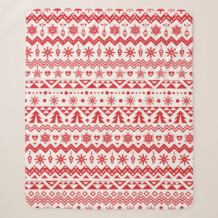 nahtloses Weihnachtsmuster Sherpadecke