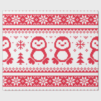 Nahtloses Wintermuster Weihnachtsverpackungspapier Geschenkpapier