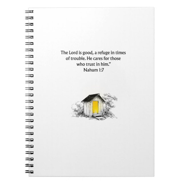 Nahum 1:7 Christian Scripture Notebook Journal (Devant)