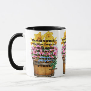 Nahum 2:5 KJV Bible Verse Christliche Schrift Pic Tasse