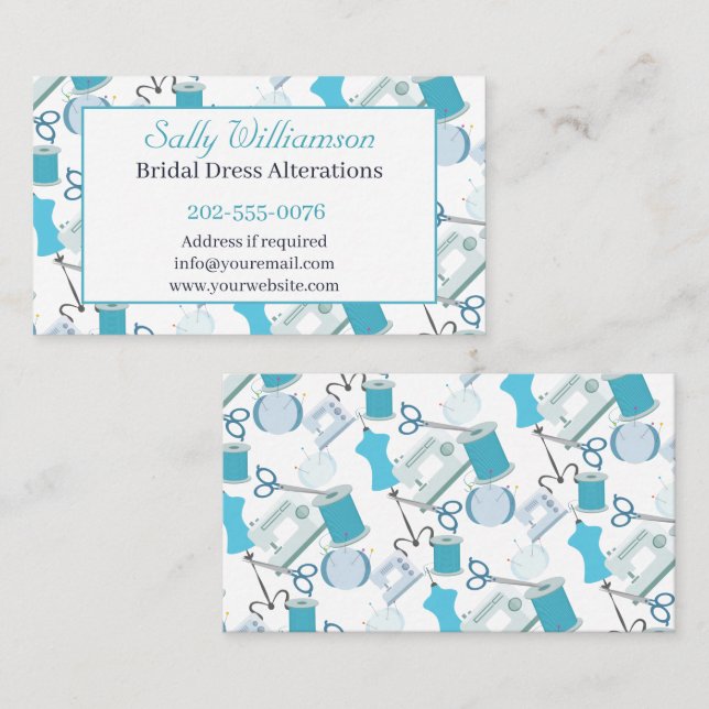 Nähwechsel bei Dressmaking Visitenkarte (Vorne/Hinten)