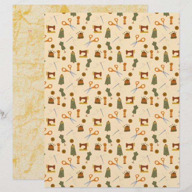 Nähzubehör Papier (Vorne/Hinten)