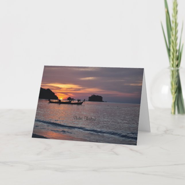 Nai Yang Beach, Phuket, Thailand Karte (Vorderseite)