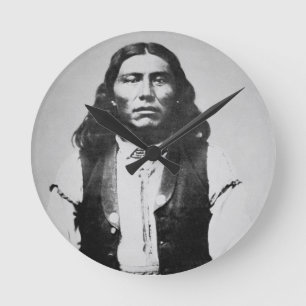 Naiche (d.1874) Leiter der Chiricahua Apaches von Runde Wanduhr
