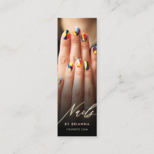 Nail Art Beauty Salon Manicure Spezialist für Nage Mini Visitenkarte