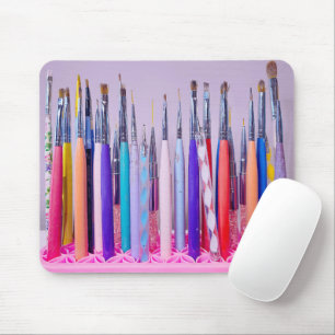Nail Art Brush Collection Mousepad