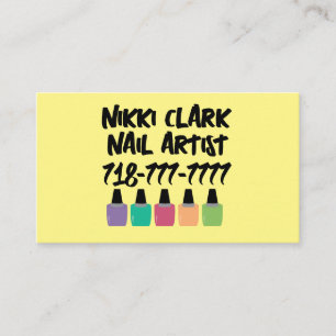 NAIL ARTIST Custom Business Card Visitenkarte