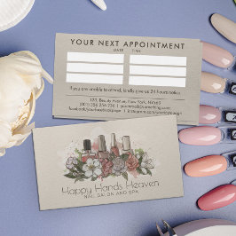 Nail Artist - Illustration der Aquarellkunst Visitenkarte