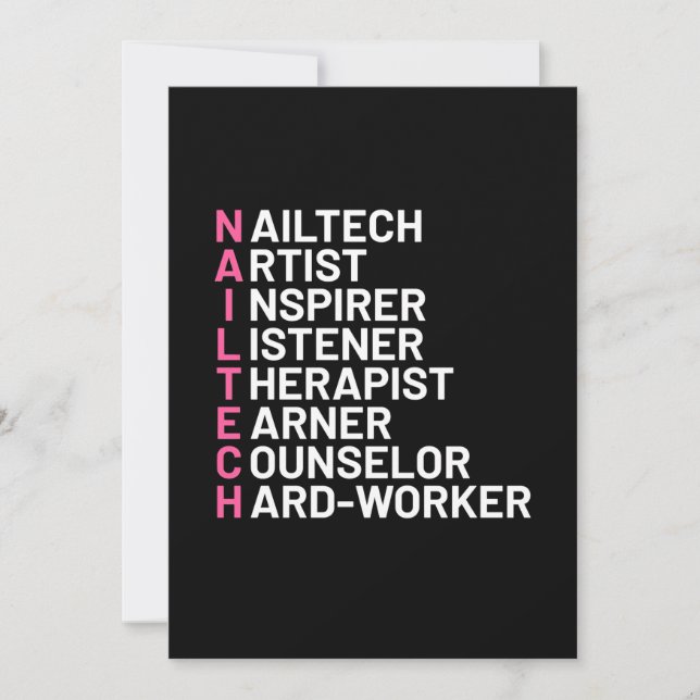 Nail Artist Inspirer Einladung (Vorderseite)