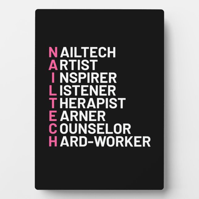 Nail Artist Inspirer Fotoplatte (Vorderseite)