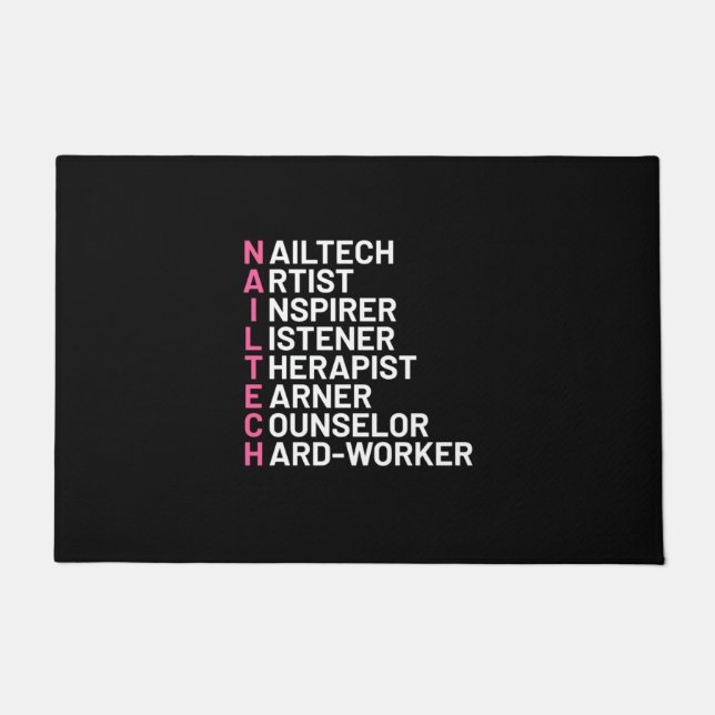 Nail Artist Inspirer Fußmatte (Vorderseite)
