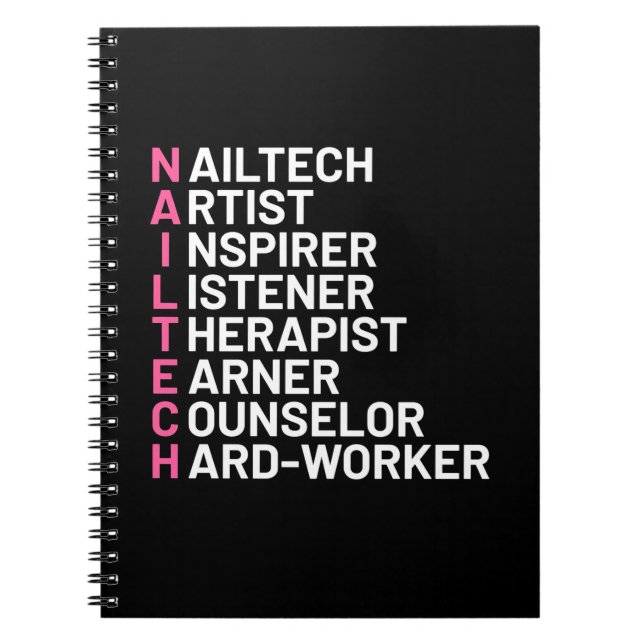 Nail Artist Inspirer Notizblock (Vorderseite)