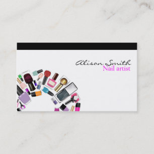 Nail Artist/Nail Polish circle Visitenkarte