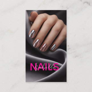 Nail Artist Photo Business Card Visitenkarte