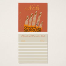 Nail Artist Script Hand gezeichnete Ernennung