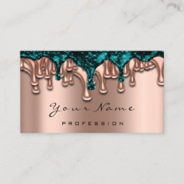 Nail Artist Studio Tropfen Rose Beauty Makeup Visitenkarte
